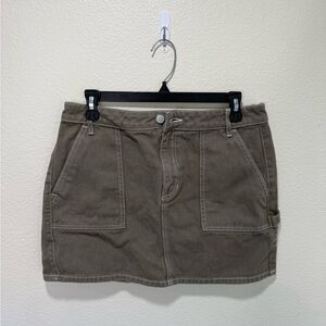 PacSun Olive Green Women's Skirt